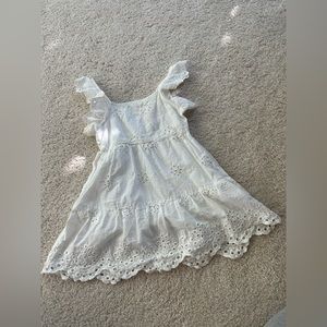 Toddler 2 years old Sleeveless Eyelet Dress